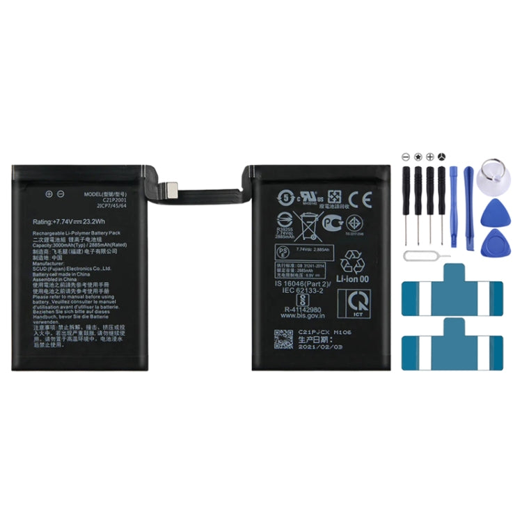 Batteria sostitutiva da 6000 mAh per ASUS ROG Phone 5 / 5s Pro ZS673KS I005DA I005DB C21P2001, For ASUS ROG Phone 5 / 5s Pro Batteria sostitutiva da 6000 mAh per ASUS ROG Phone 5 / 5s Pro ZS673KS I005DA I005DB C21P2001, For ASUS ROG Phone 5 / 5s Pro